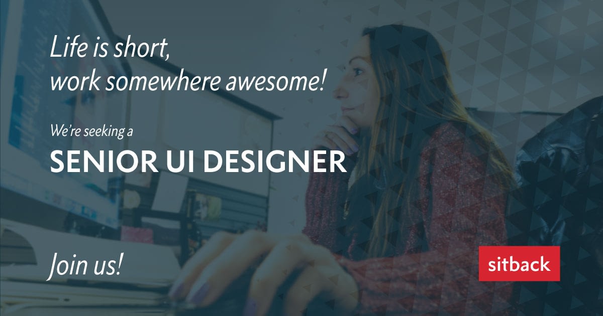 Senior UI Designer Job Vacancy